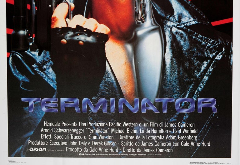 original terminator poster for sale