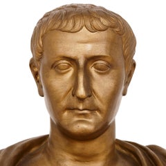 Large Ormolu Bust of Julius Caesar, Emperor of Rome