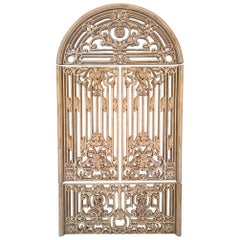 Large Ornamental 4-Piece Faux Metal Gate Wall Hanging