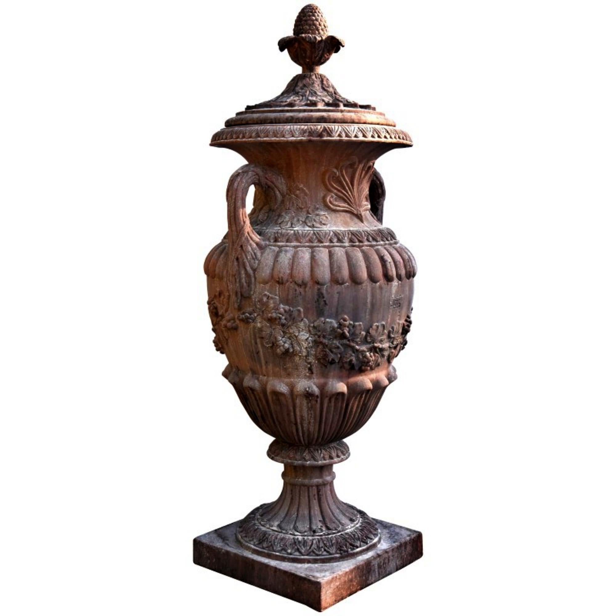 large terracotta vase