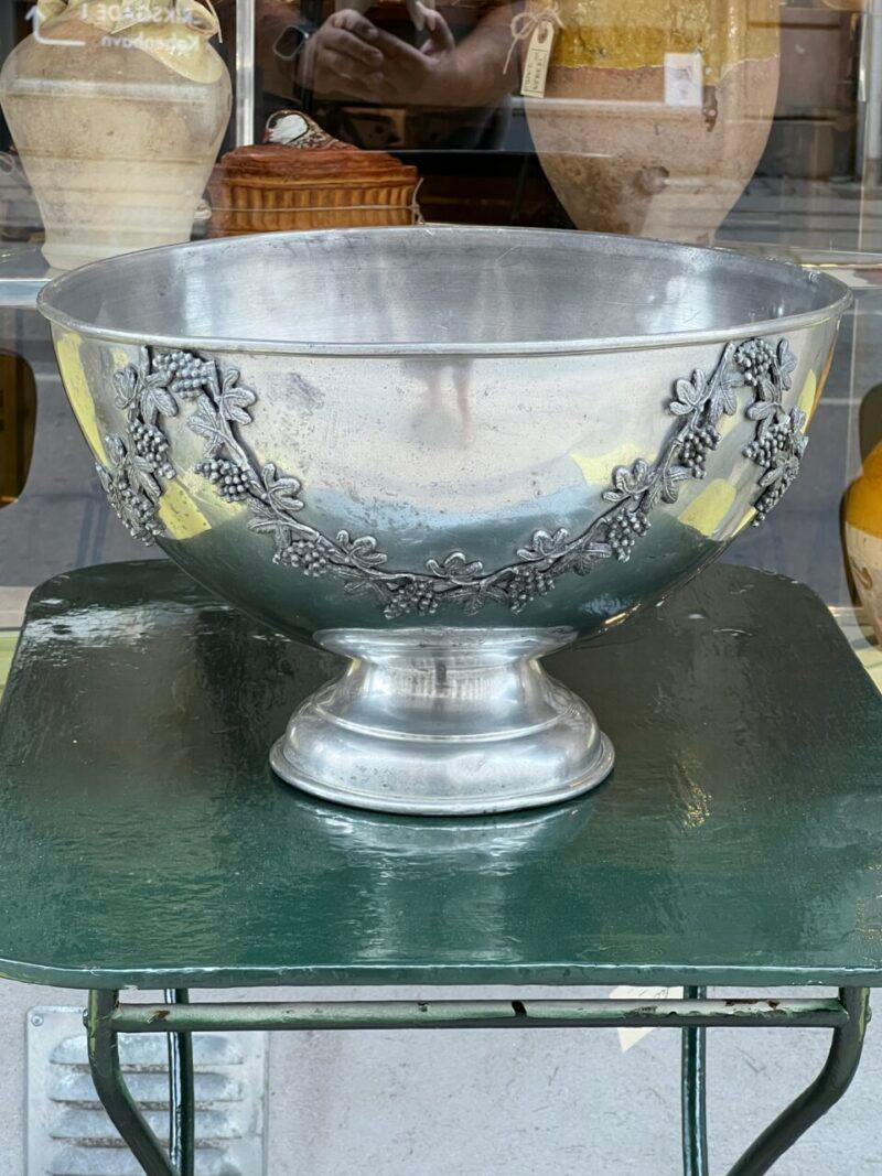 French Large Ornamental Tin Champagne Cooler-5-6 bottles For Sale