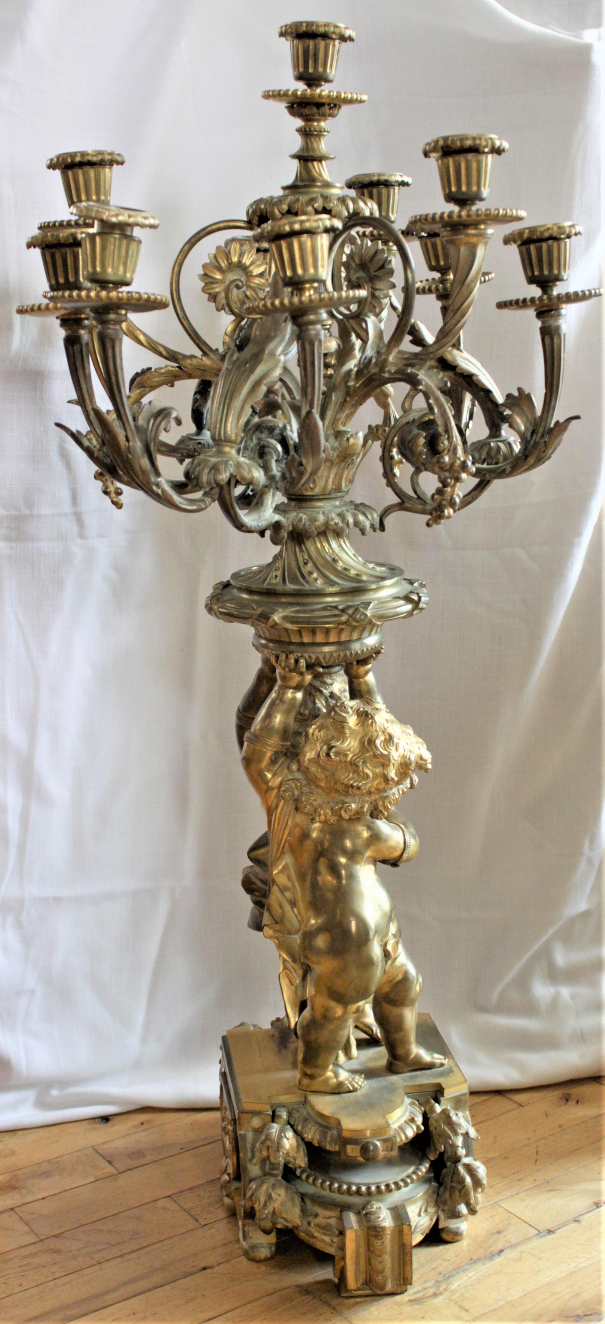 antique bronze candelabra