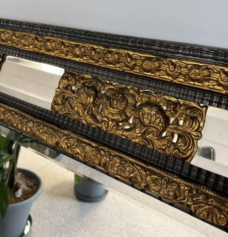 19th Century Large Ornate Antique Mirror For Sale