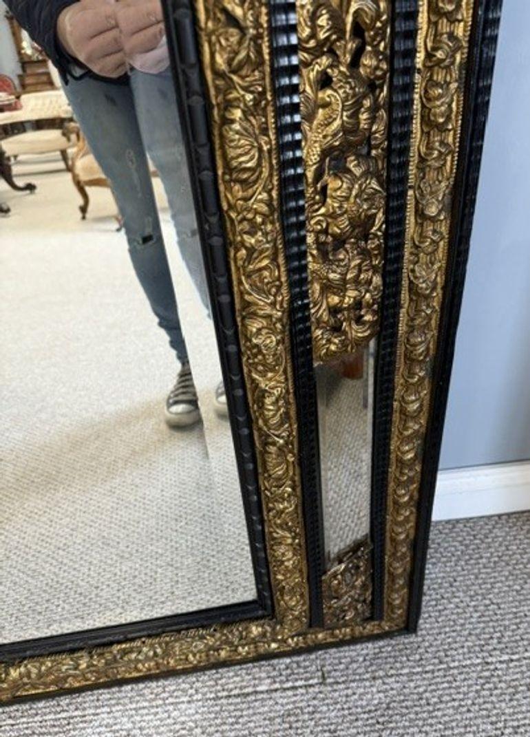 Large Ornate Antique Mirror For Sale 2