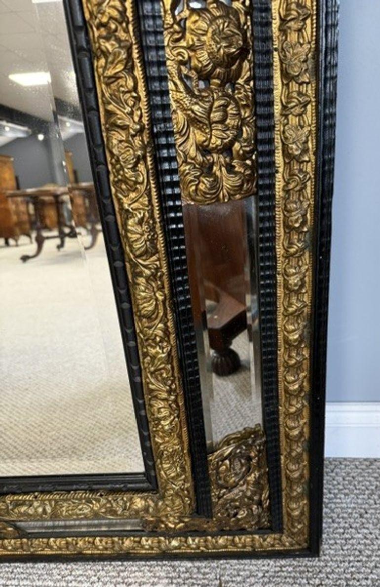 Large Ornate Antique Mirror For Sale 3