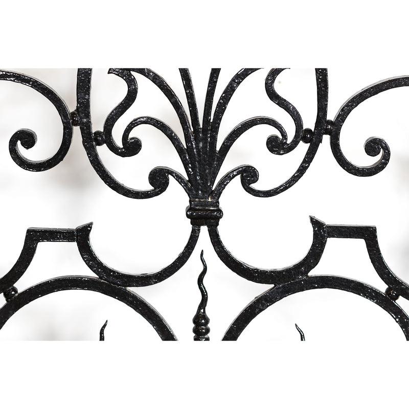 Large Ornate Early 19th Century Wrought Iron Gate with Light 10