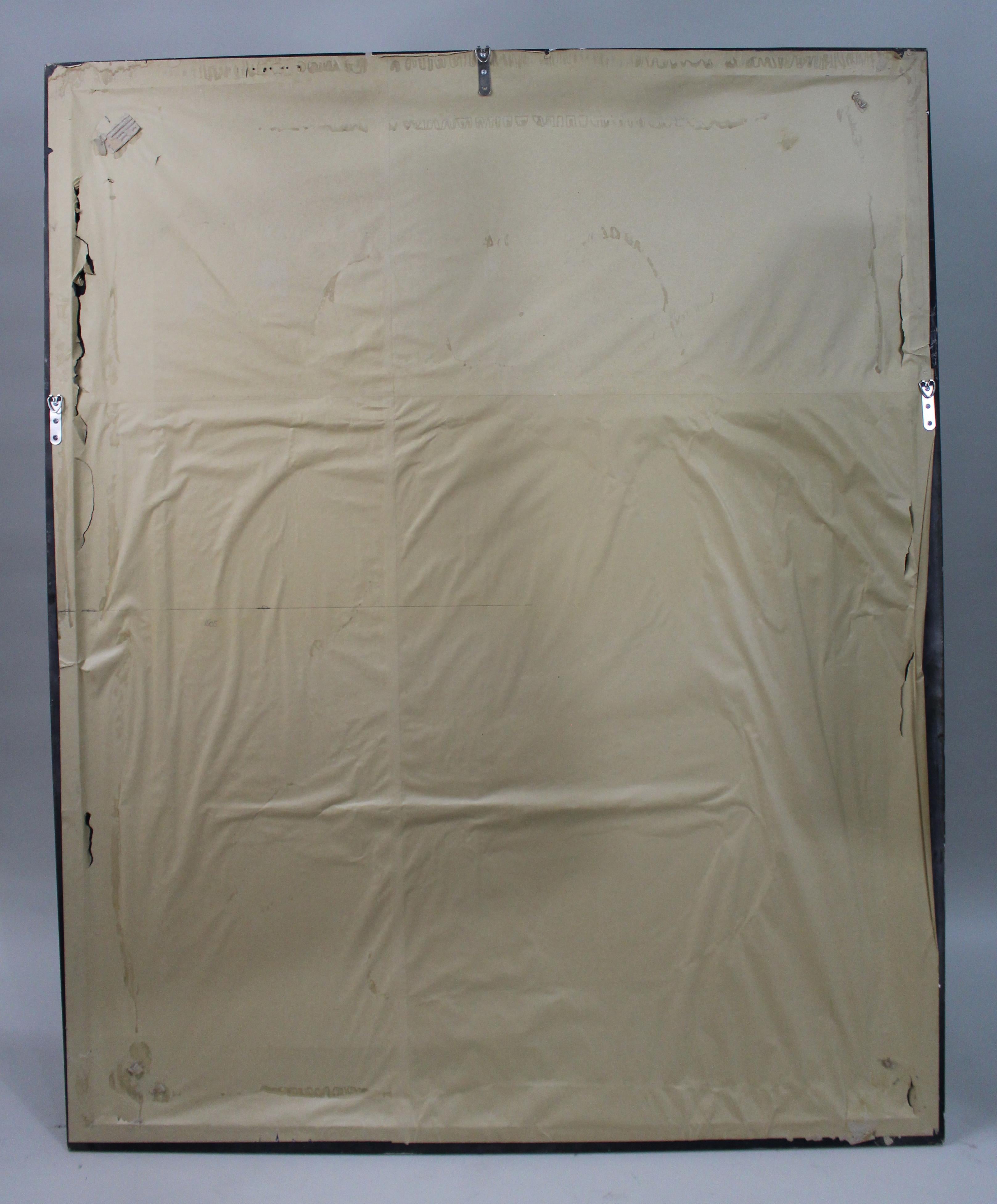 Large Ornate Gilt Bevelled Mirror – 4 x 5 ft For Sale 1