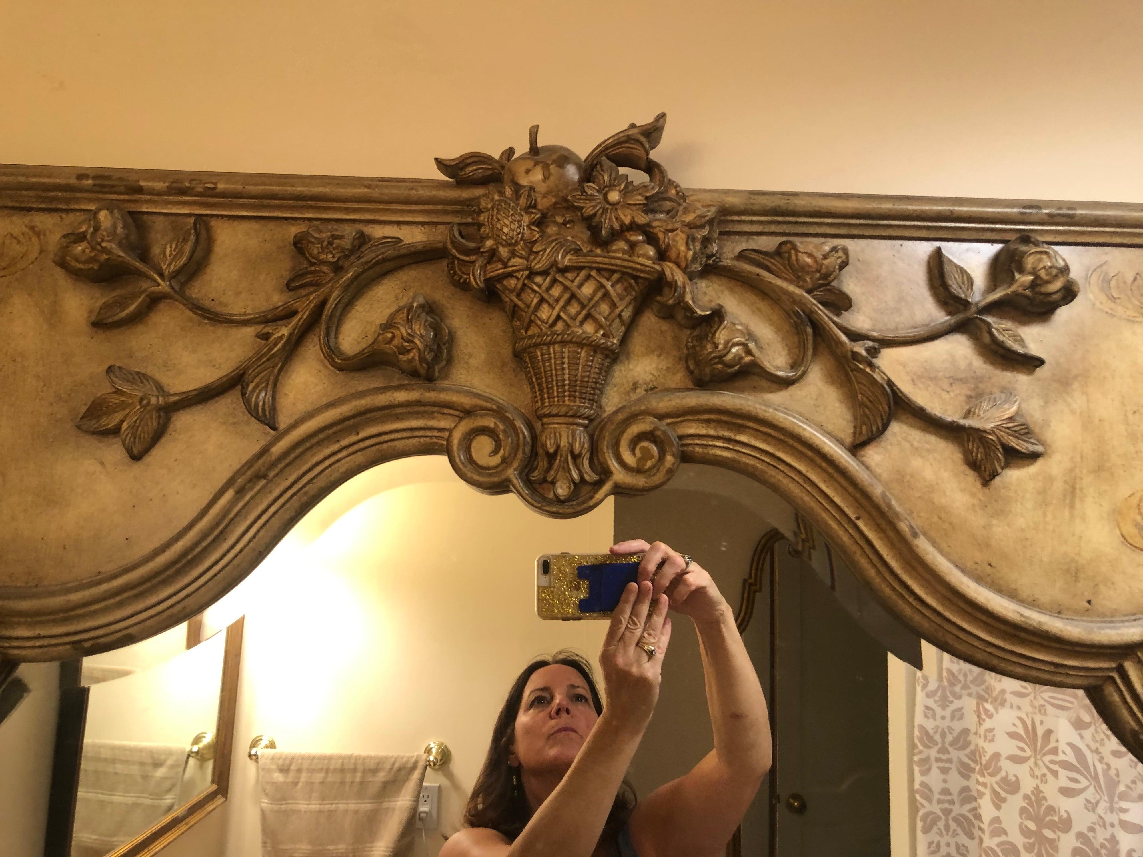 Large Ornate Oversized Mirror For Sale 4