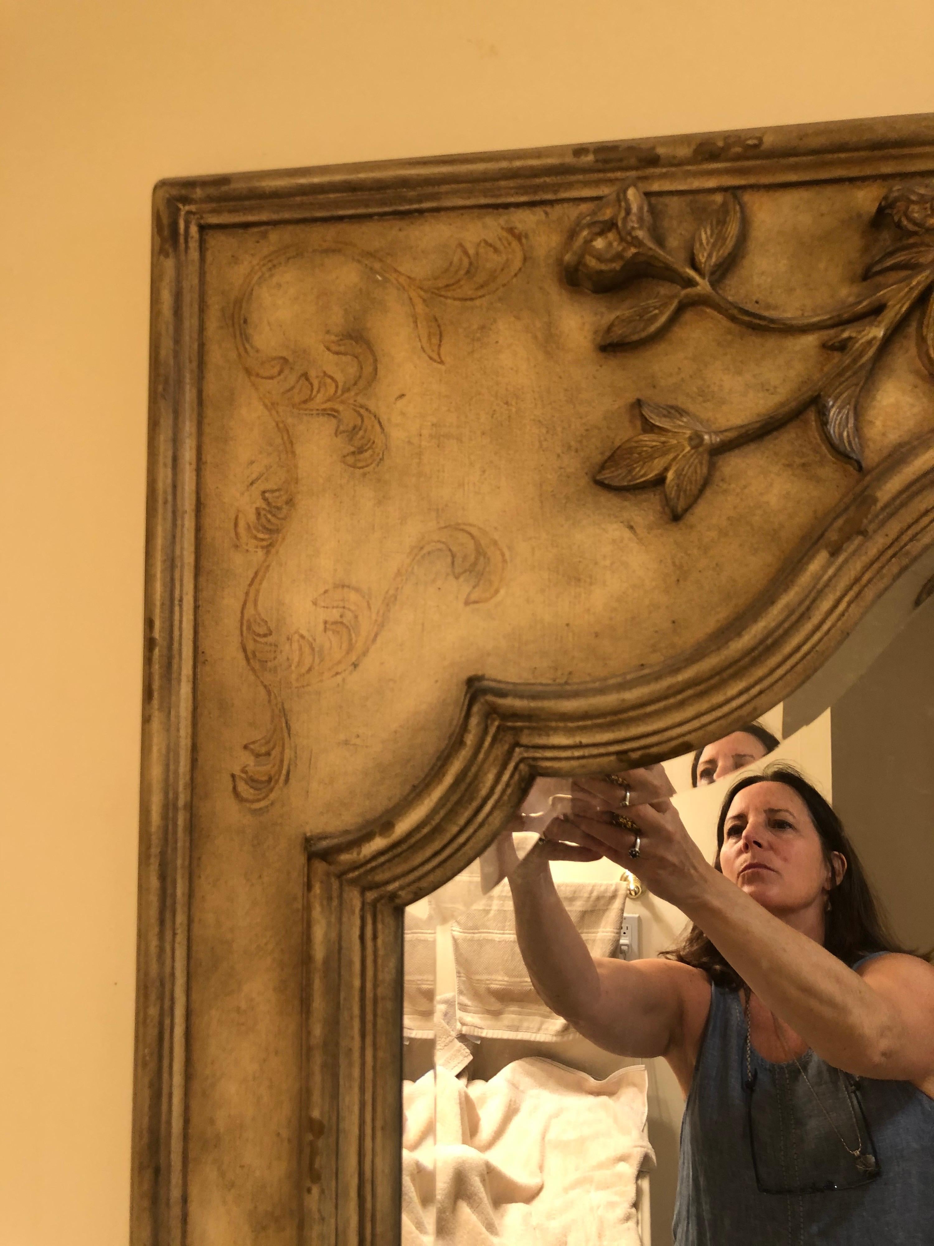 Large Ornate Oversized Mirror For Sale 5