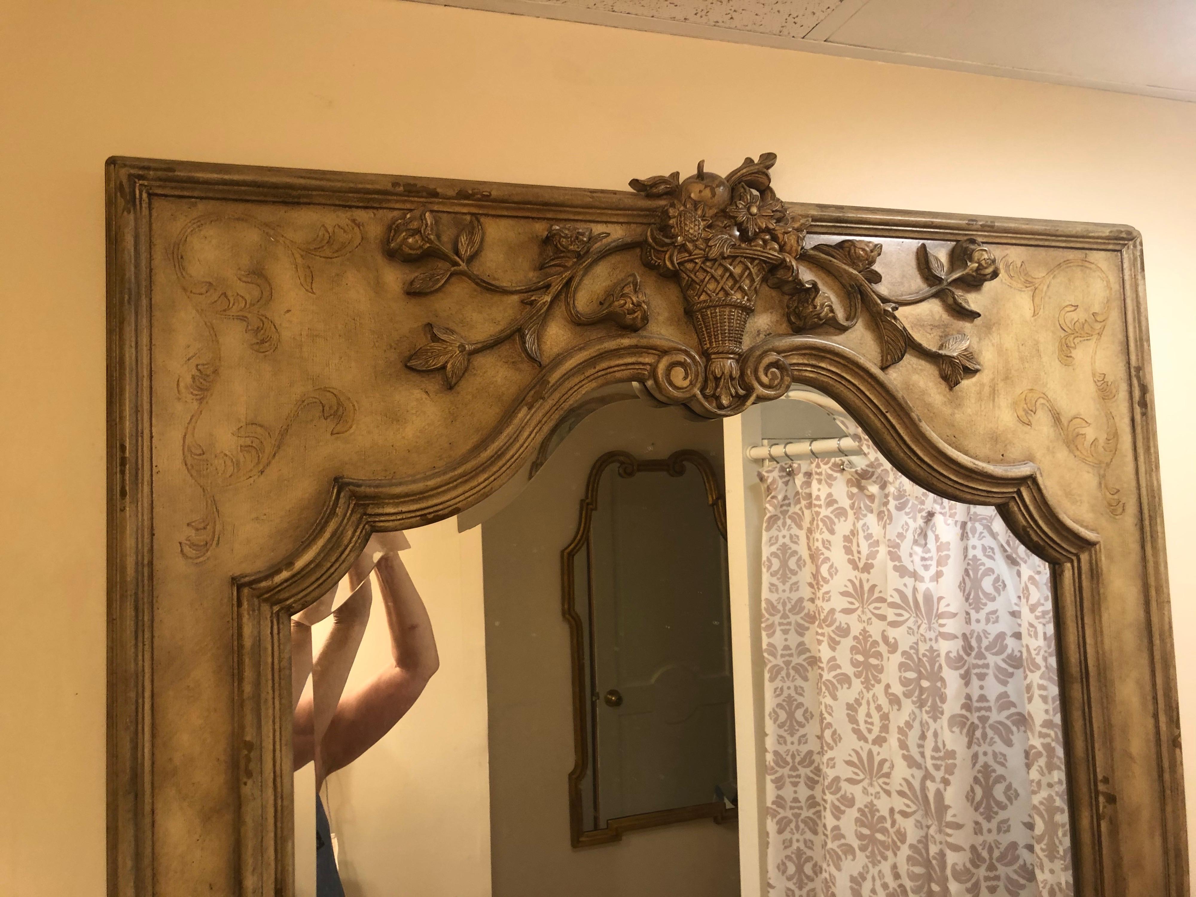 Large Ornate Oversized Mirror For Sale 7
