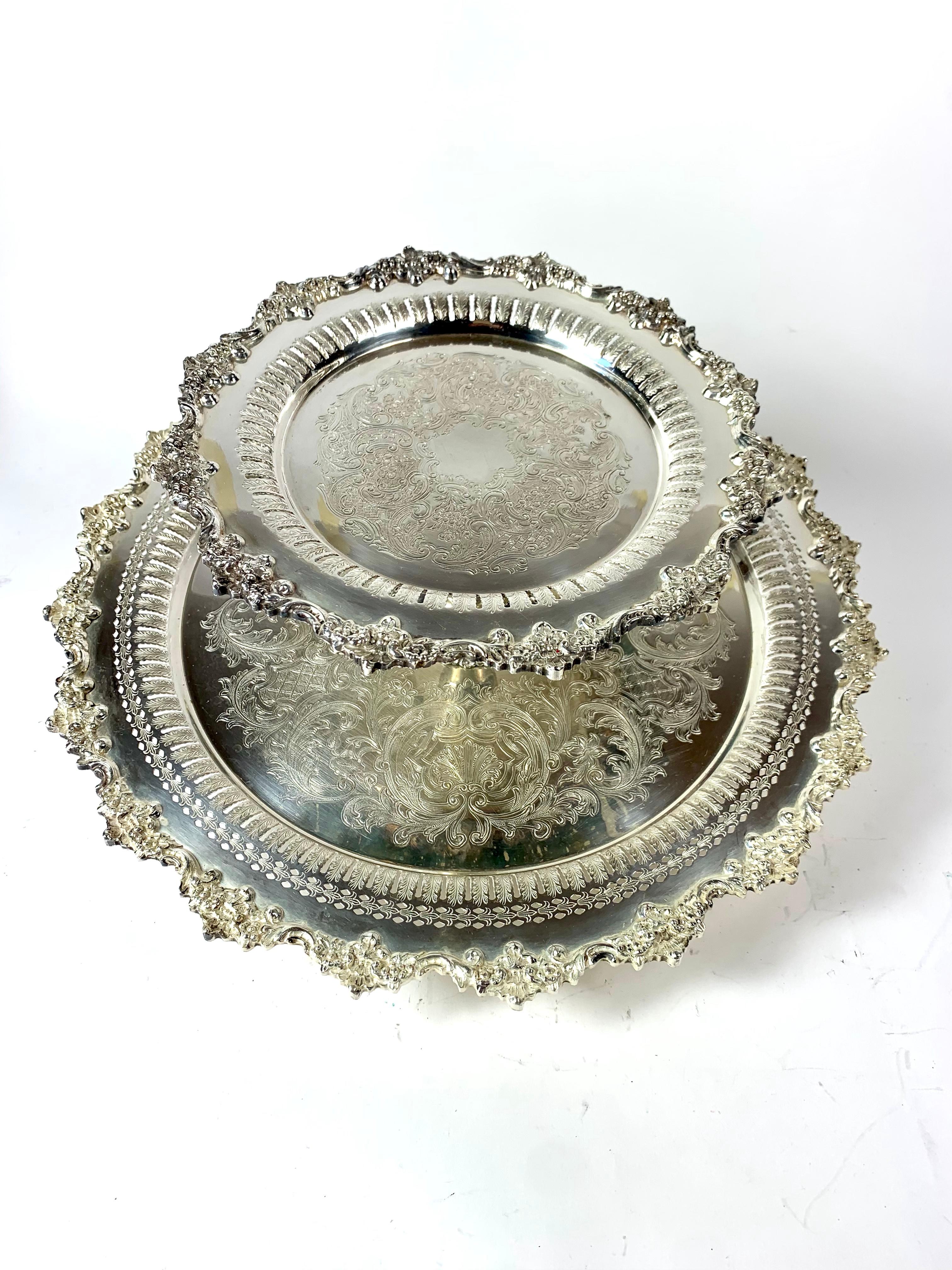 silver lazy susan