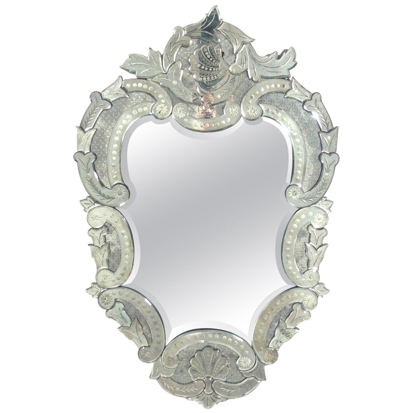 Large Ornate Venetian Mirror 