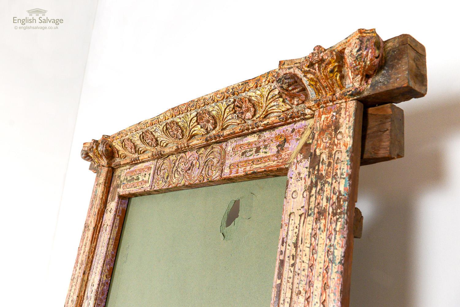 European Large Ornately Carved Mirror or Door Frame, 20th Century For Sale