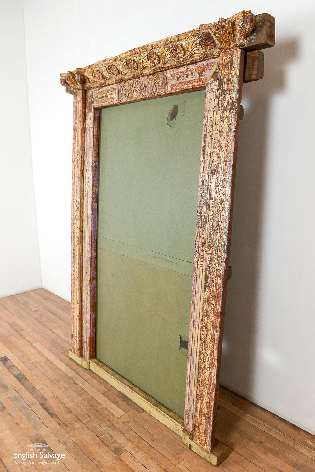 Large Ornately Carved Mirror or Door Frame, 20th Century For Sale 1