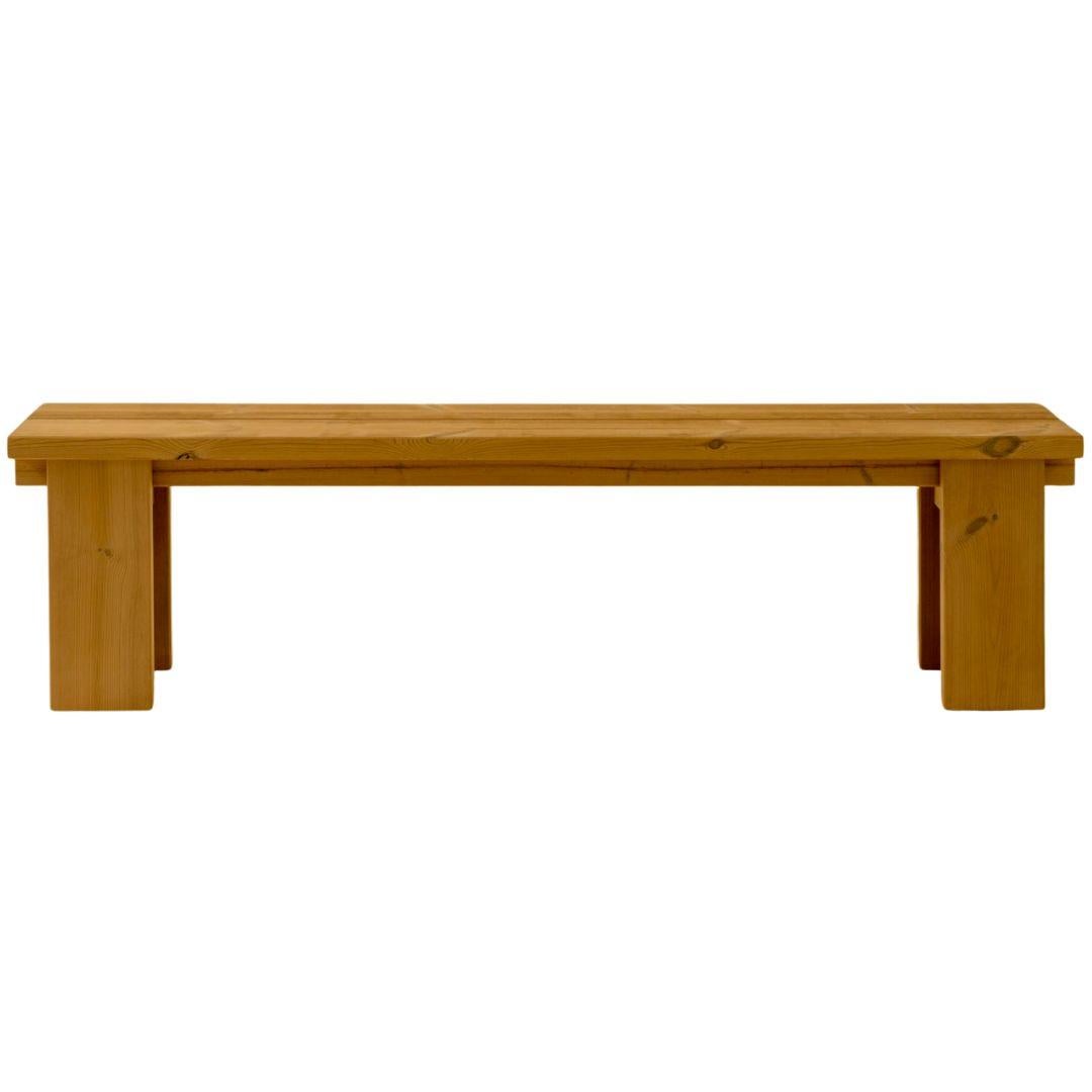 Large 'Osa' Outdoor Bench in Solid Finnish Pine for Vaarnii For Sale 8