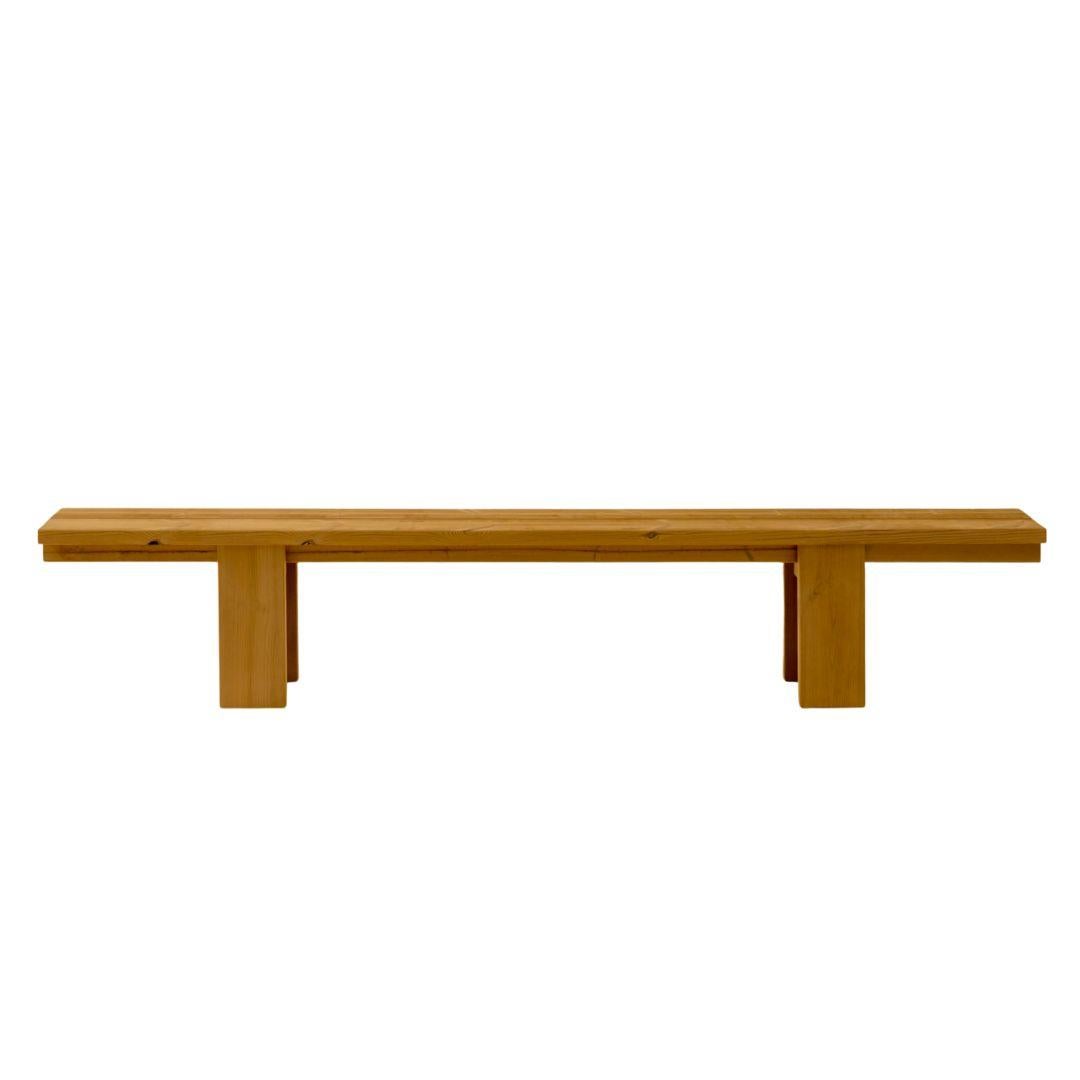Large 'Osa' Outdoor Bench in Solid Finnish Pine for Vaarnii For Sale 12