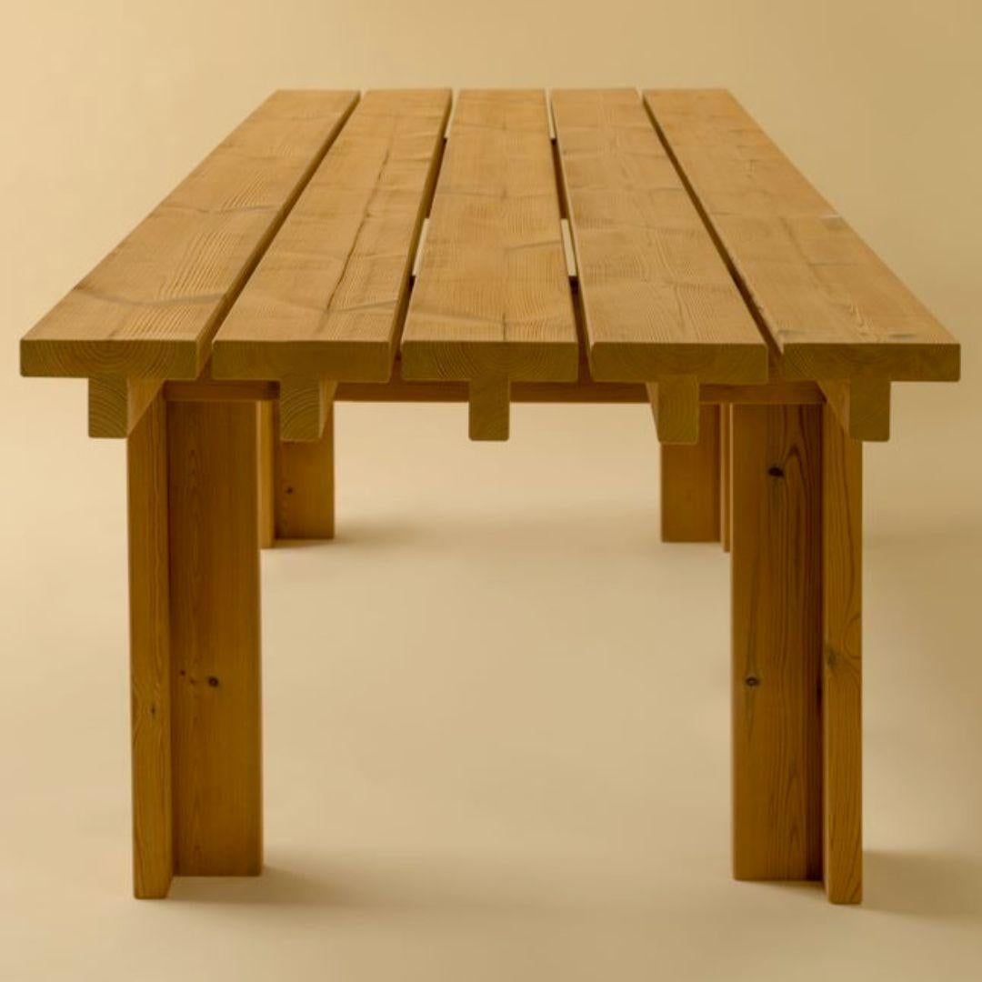 Large 'Osa' Outdoor Dining Table in Solid Finnish Pine for Vaarnii For Sale 9