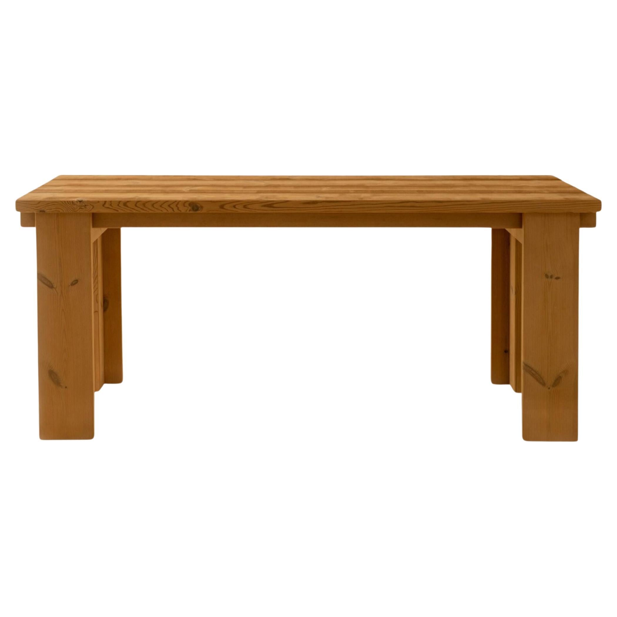 Large 'Osa' Outdoor Dining Table in Solid Finnish Pine for Vaarnii For Sale 3