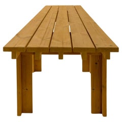 Large 'Osa' Outdoor Dining Table in Solid Finnish Pine for Vaarnii