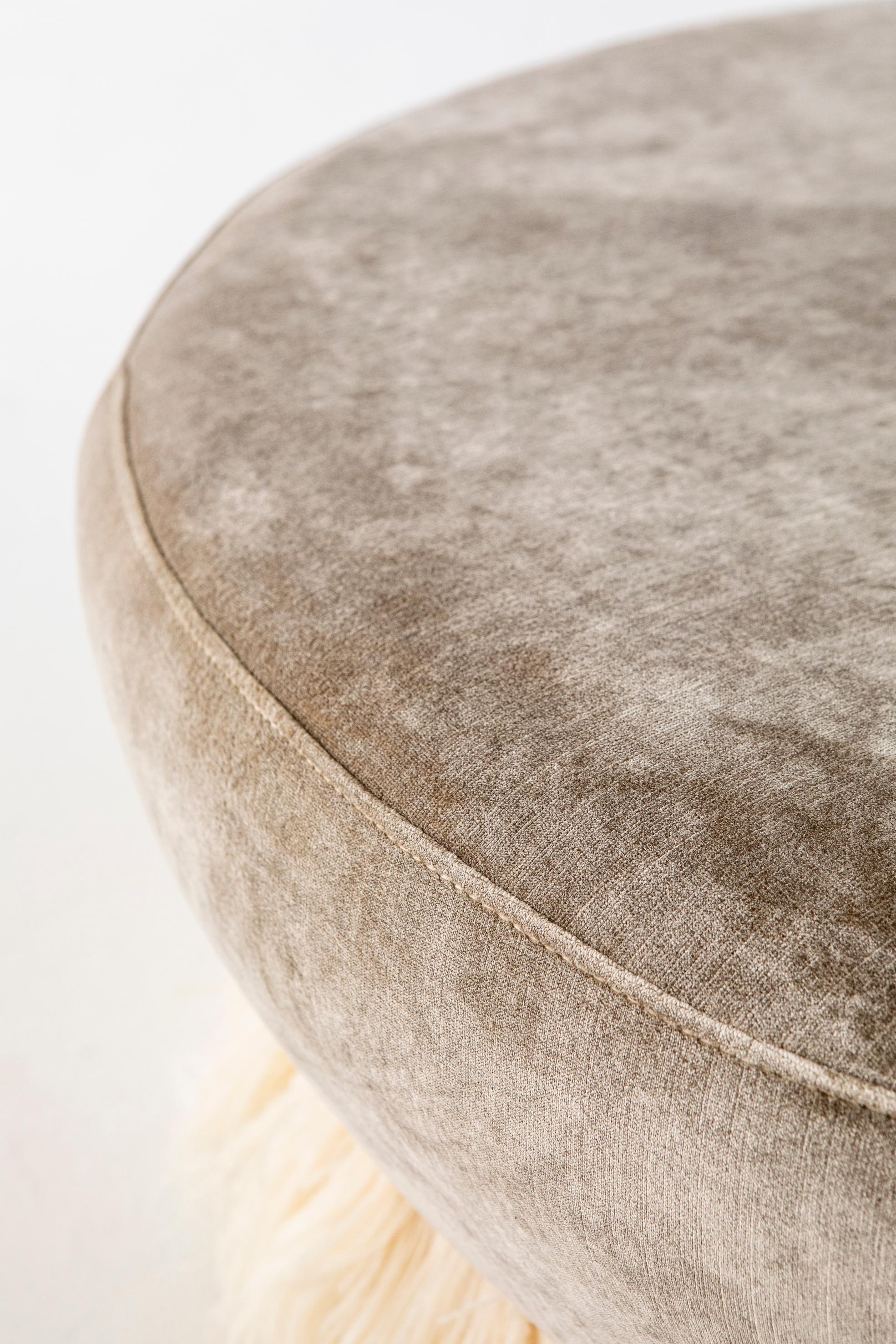 Other Large Ostrich Fluff Ottoman by Egg Designs