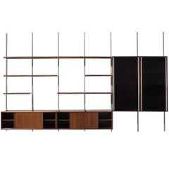 Vintage Large Osvaldo Borsani Wall Unit for Tecno, 1950s