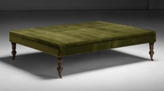 Large Ottoman in Pierre Frey Velvet, England 1900