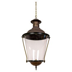 Large Outdoor Cylindrical Copper Lantern