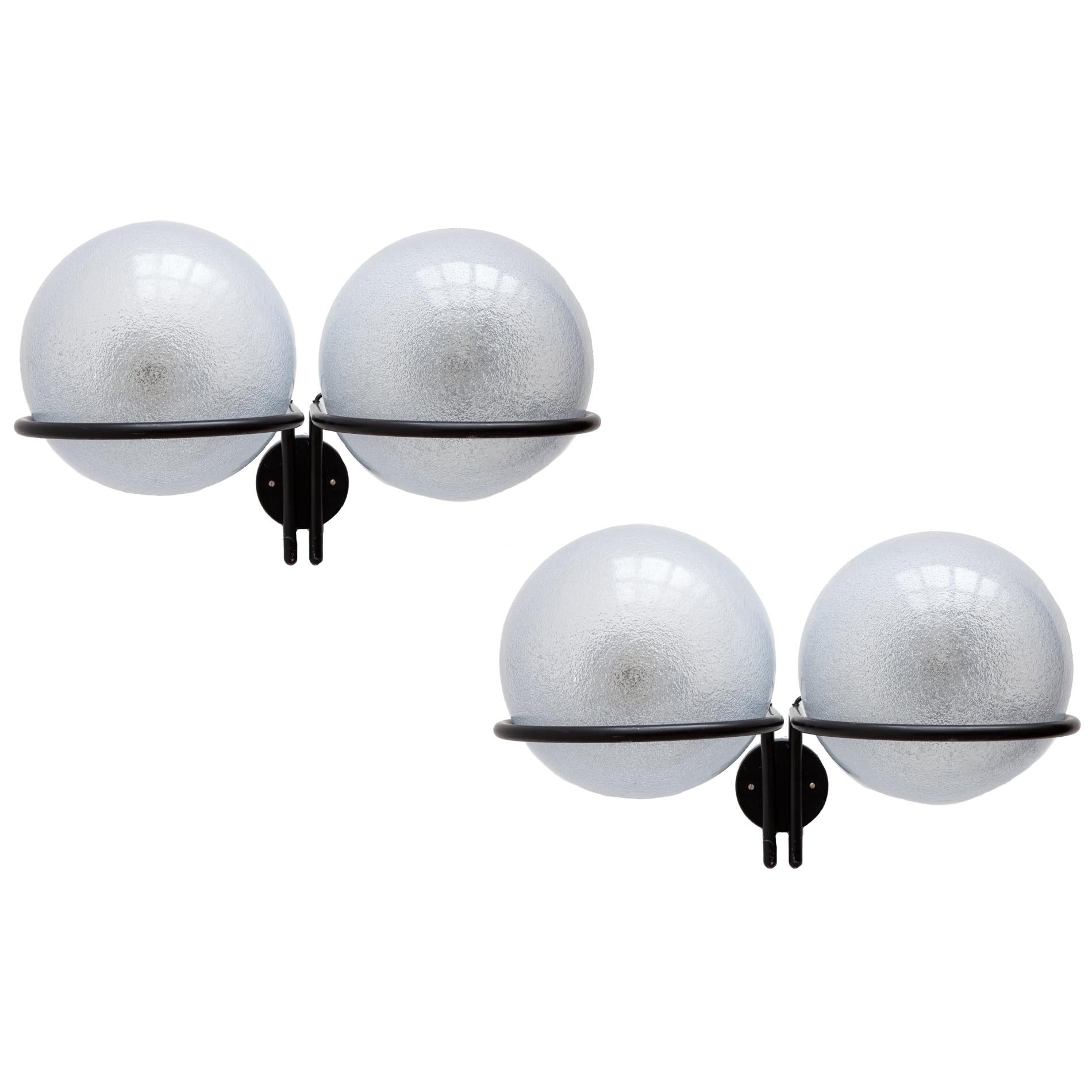 Large Outdoor Globe Wall Light  attributed to Sarfatti, Italy 1960s