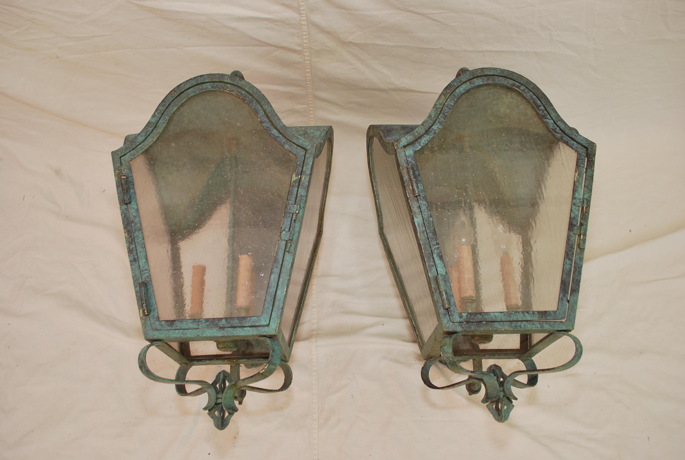 American Large outdoor sconces For Sale