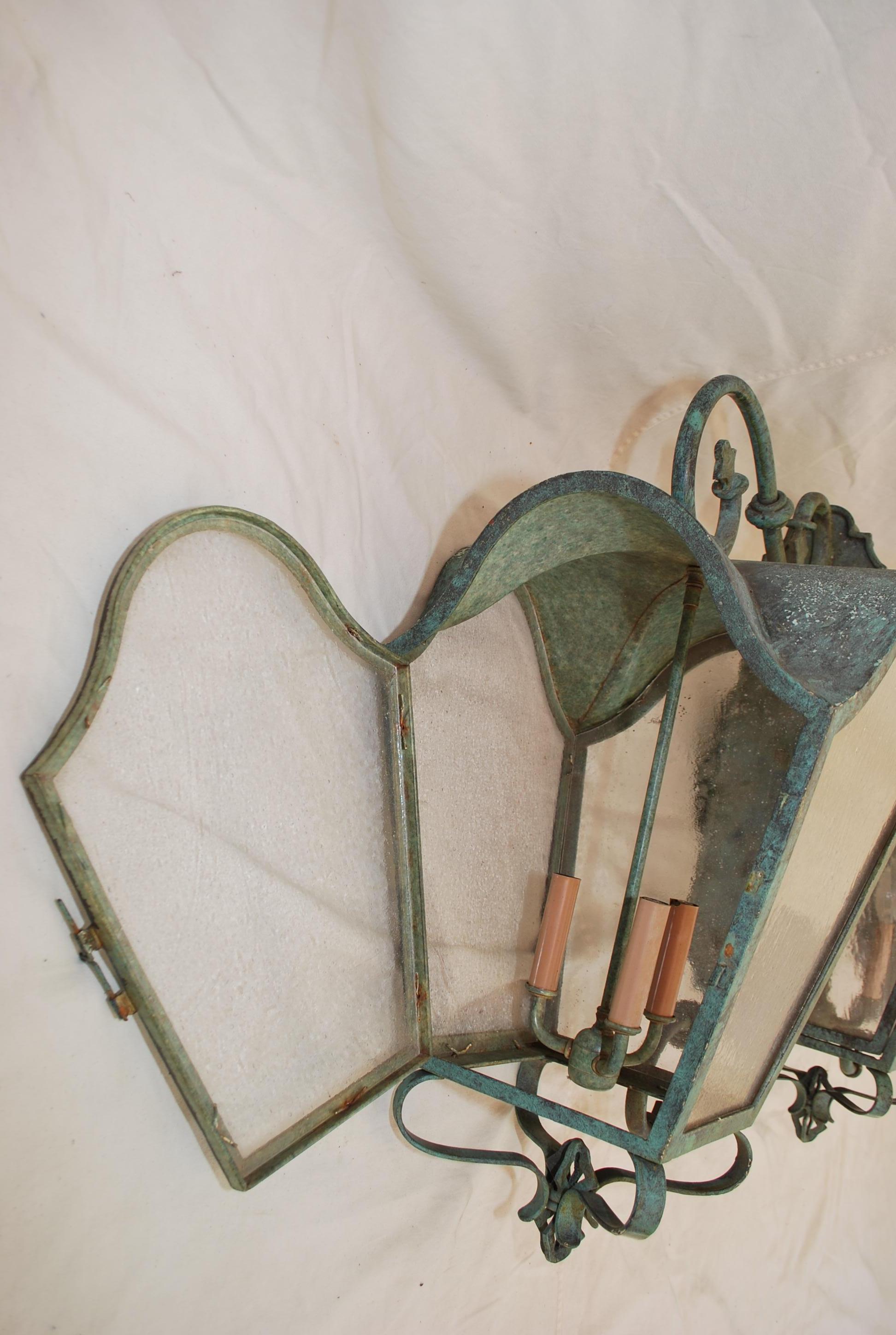 Late 20th Century Large outdoor sconces For Sale