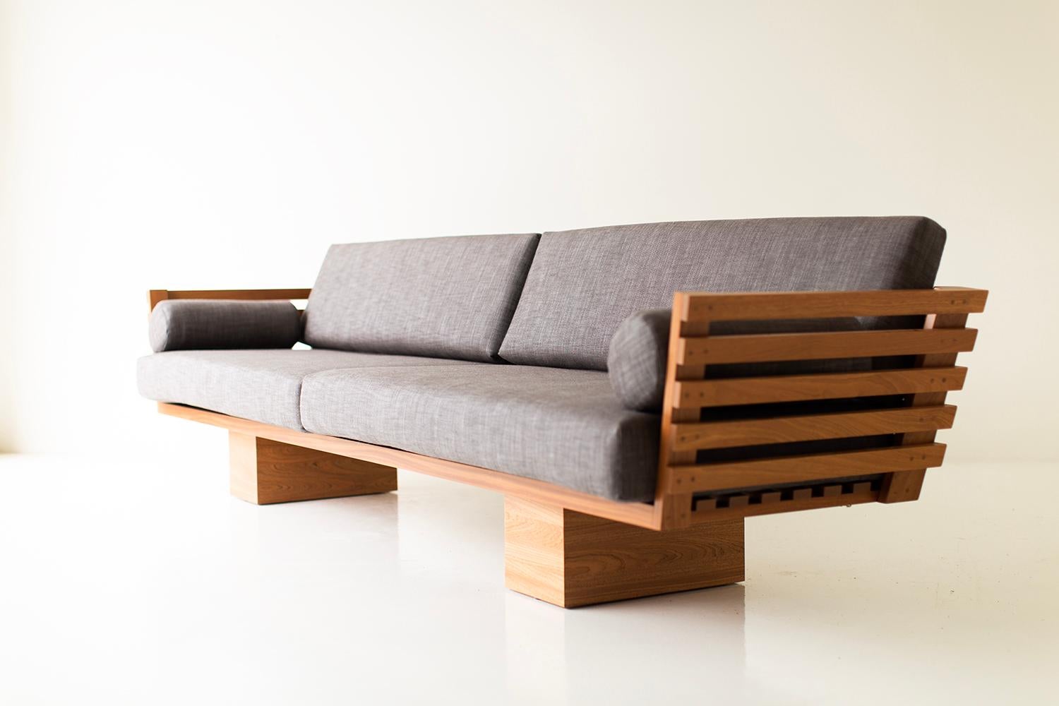 Bertu Outdoor Sofa, Outdoor Slatted Sofa, Large Sofa, Suelo

This Large Outdoor Slatted Suelo Sofa is beautifully constructed from solid wood in Ohio, USA. The length is a full 10' but can be customized as you see fit. This sofas's silhouette is
