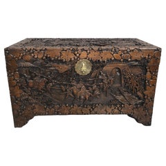 Large Outstanding Camphor Wood Chest