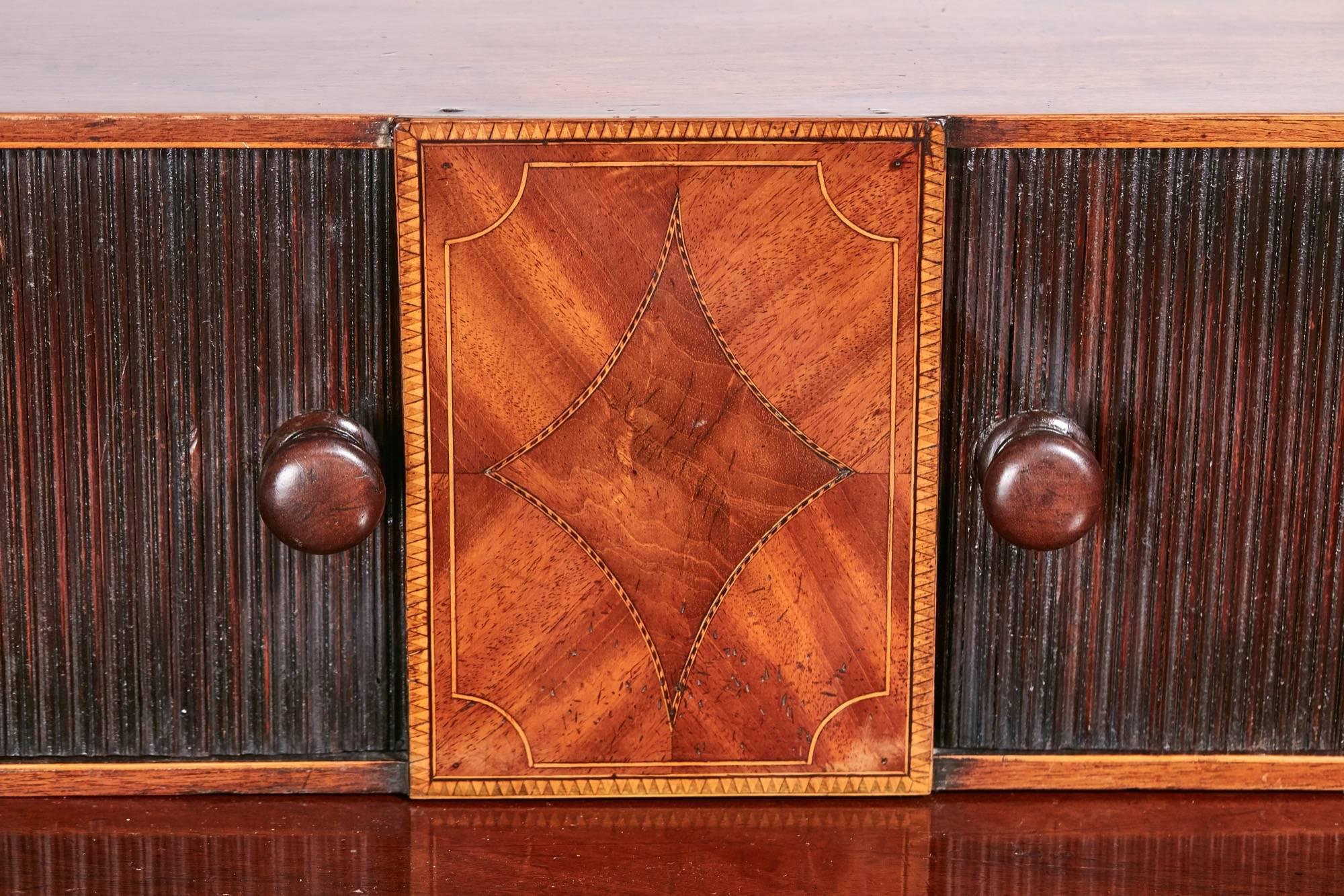 Large Outstanding Quality Georgian Inlaid Mahogany Sideboard In Excellent Condition In Stutton, GB