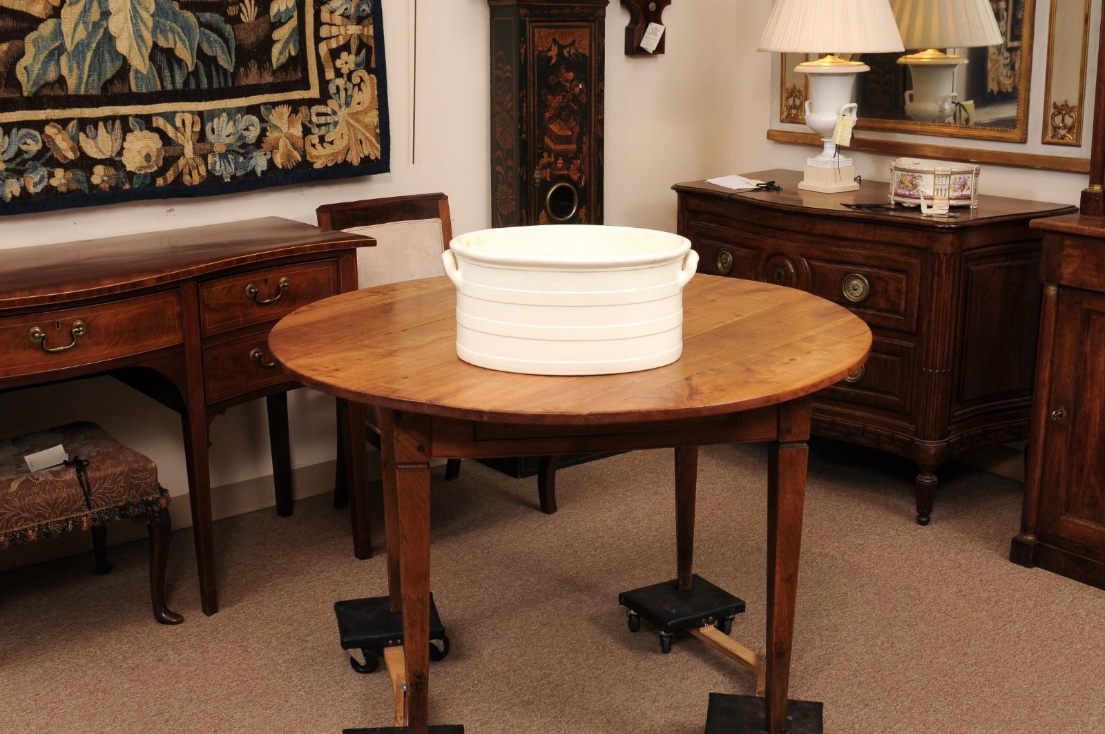 Large Oval 19th Century English Worcester Porcelain Foot Bath 5
