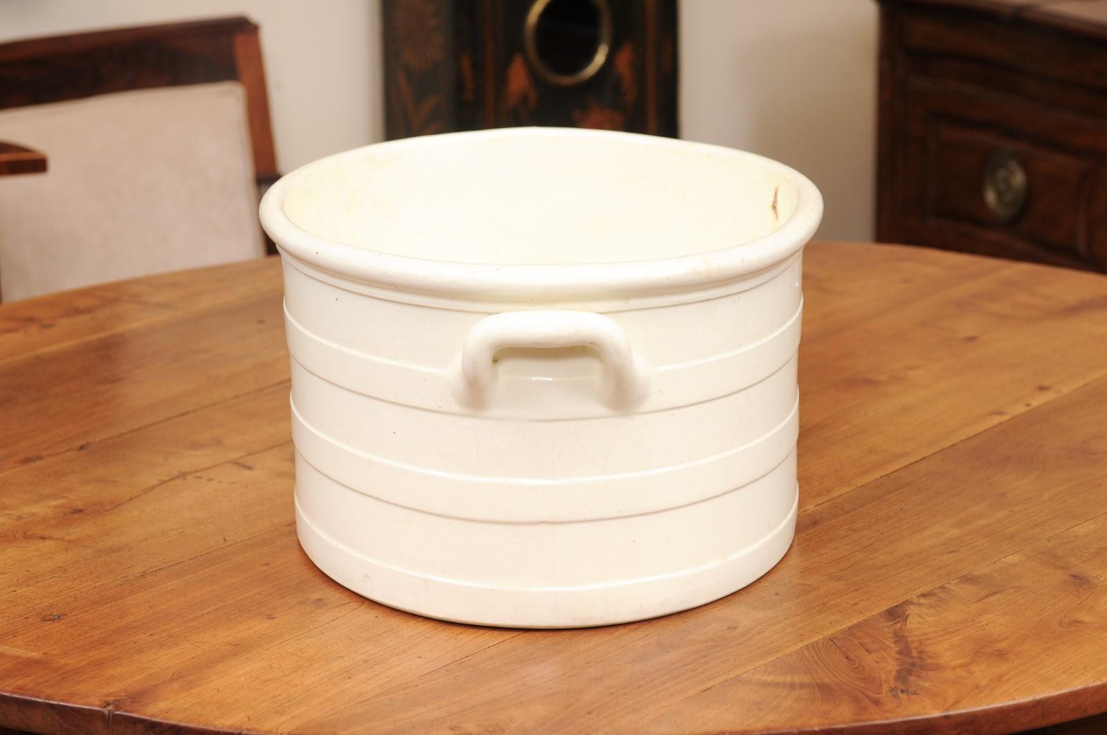 Large Oval 19th Century English Worcester Porcelain Foot Bath 7