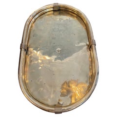 Large Oval Brass Tray from the 1970s