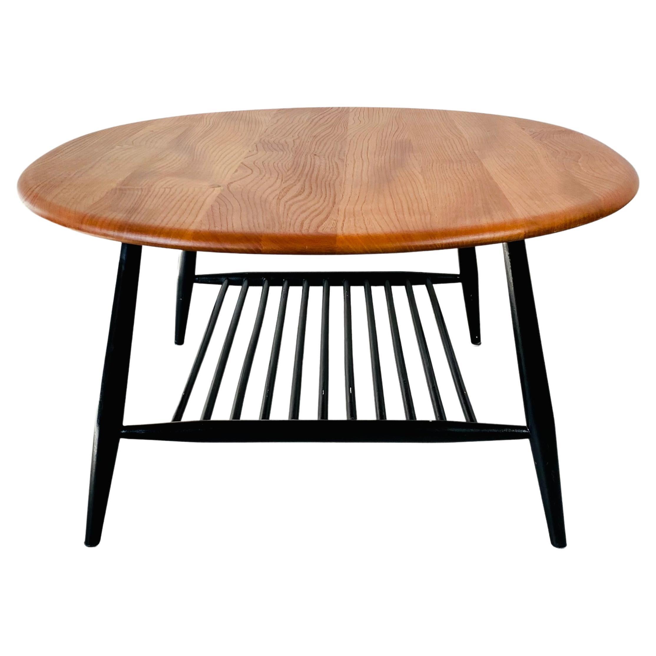 Large Oval Coffee Table by Lucian Ercolani for Ercol, United Kingdom, 1970