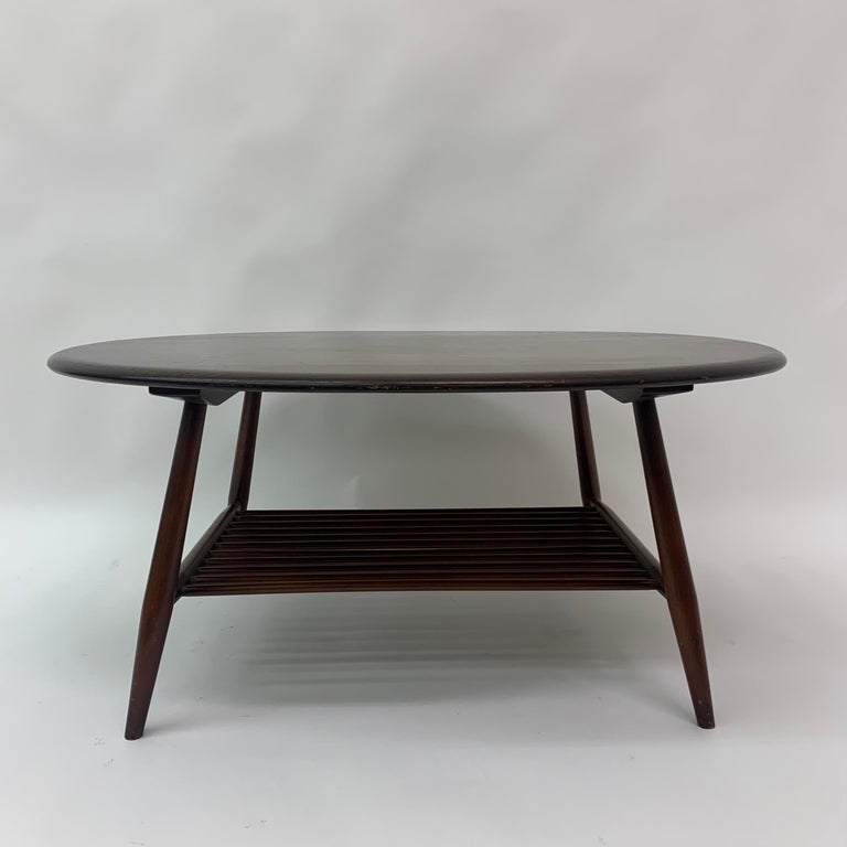 Large Oval Coffee Table by Lucian Randolph Ercolani for Ercol, England