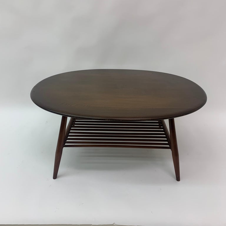 Large Oval Coffee Table by Lucian Randolph Ercolani for Ercol, England