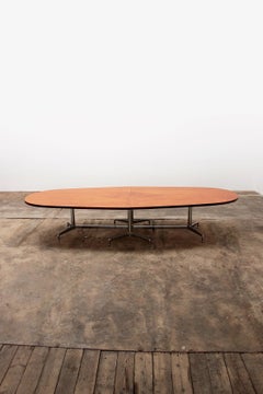 Large Oval Dining Room Table Design by Giancarlo Piretti, 1970
