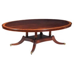 Large Oval Dining Table for 8-10 People