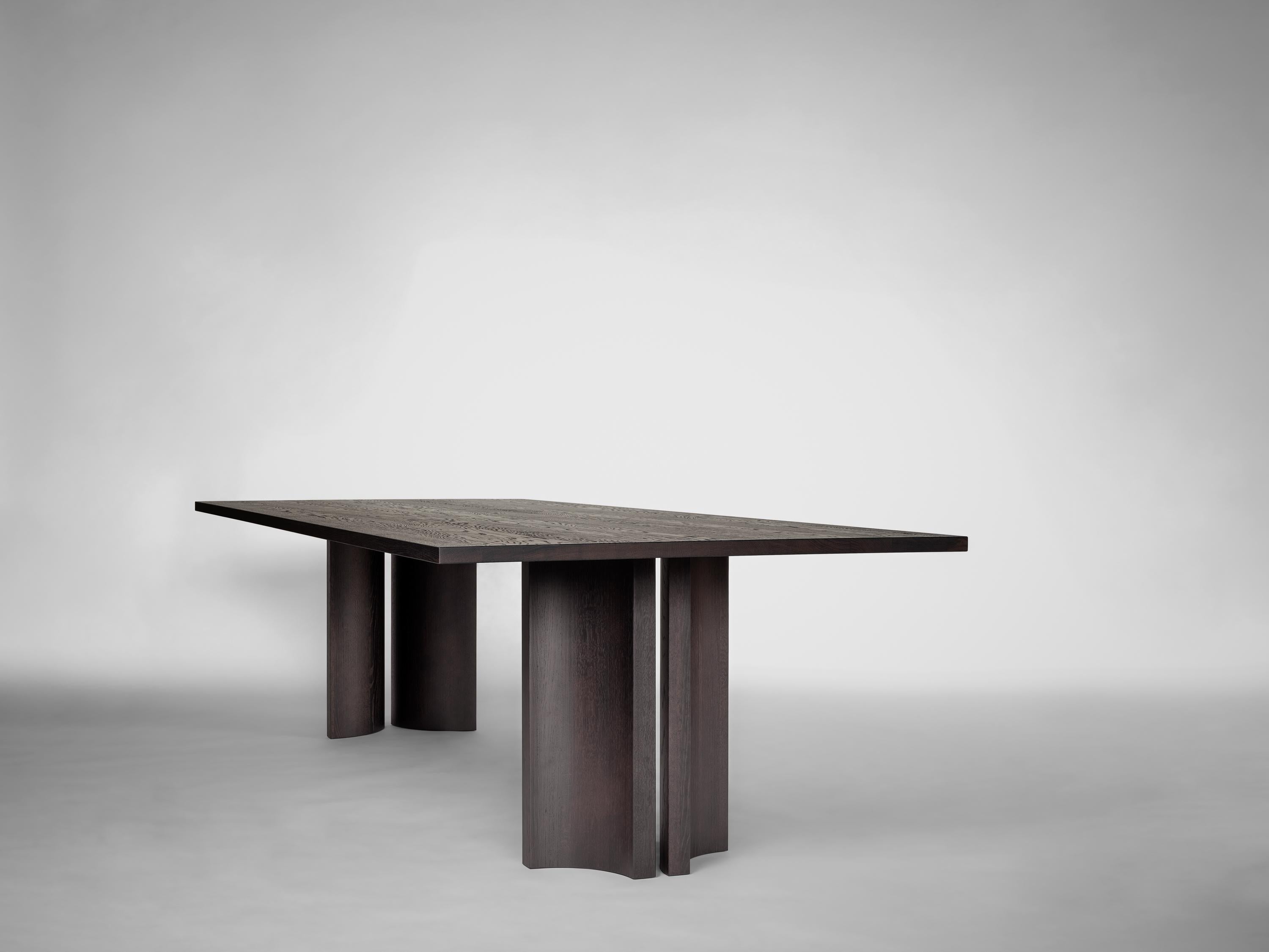 Grande table de salle à manger ovale - Chêne européen massif - Aperta Capsule en vente 3