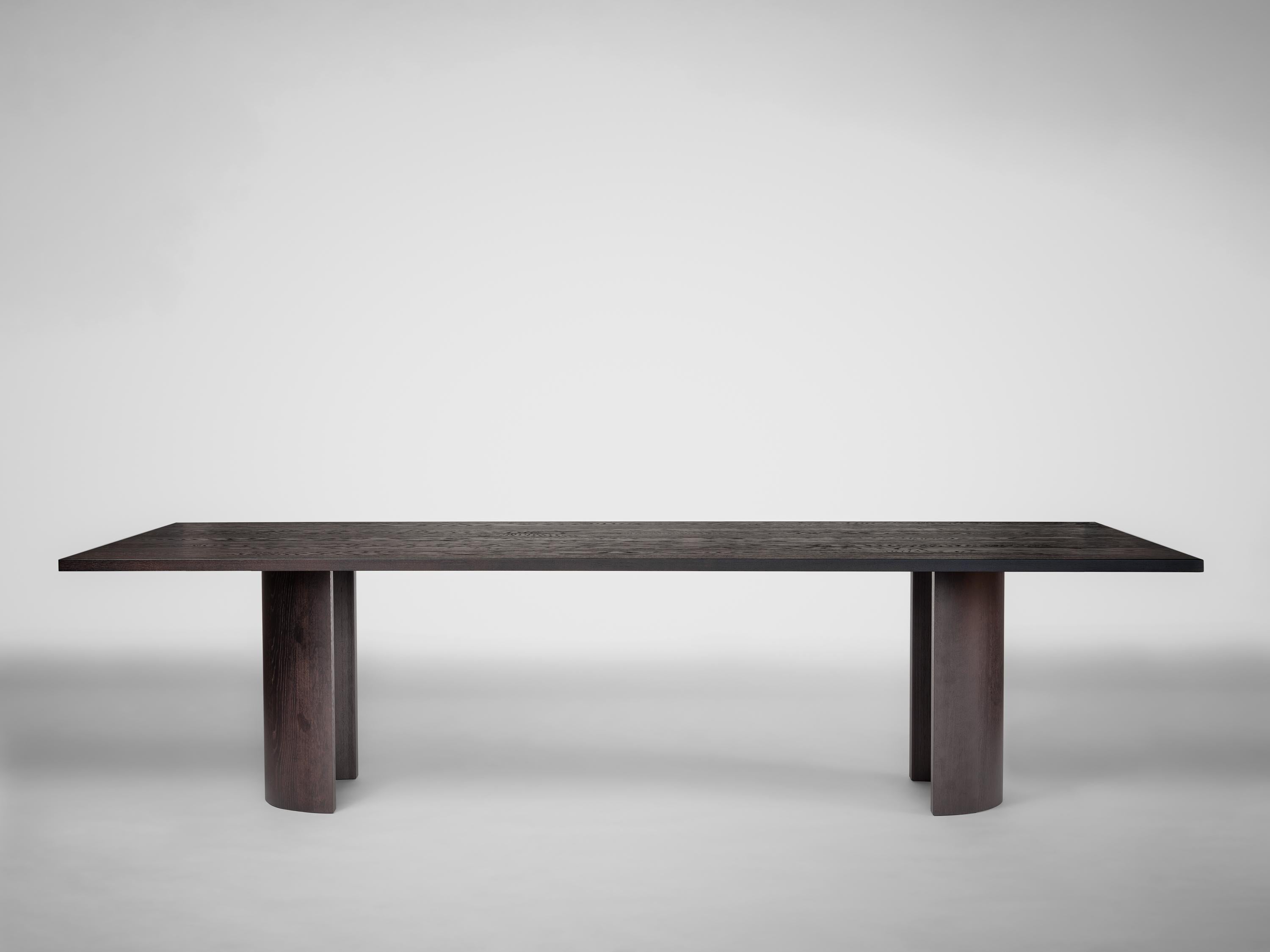 Grande table de salle à manger ovale - Chêne européen massif - Aperta Capsule en vente 2