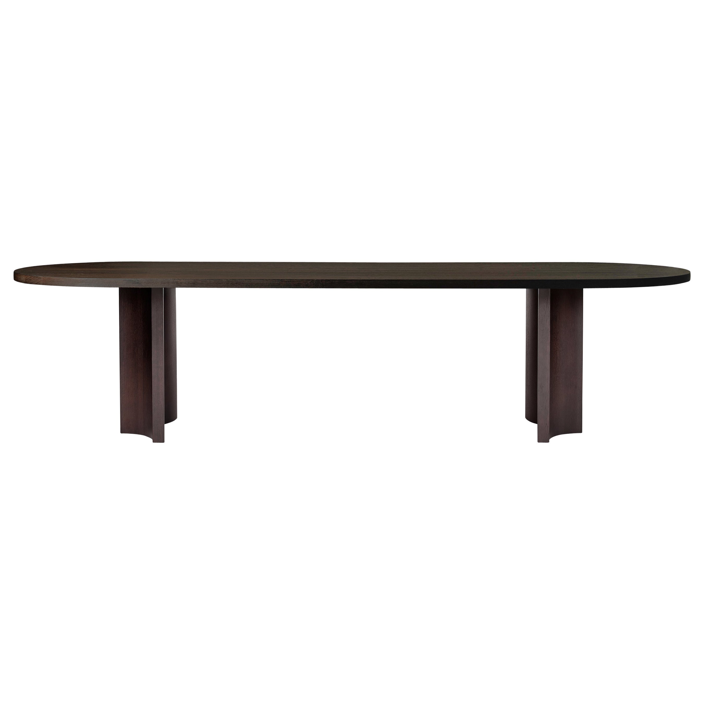 Mesa de Comedor Ovalada Grande - Roble Europeo Macizo - Cápsula Aperta en venta