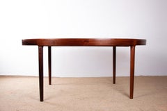 Gran mesa de comedor ovalada y extensible de palisandro danés, Harry Østergaard/Randers.