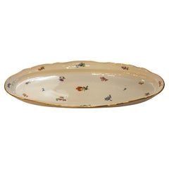 Grande piatto ovale da pesce di Meissen