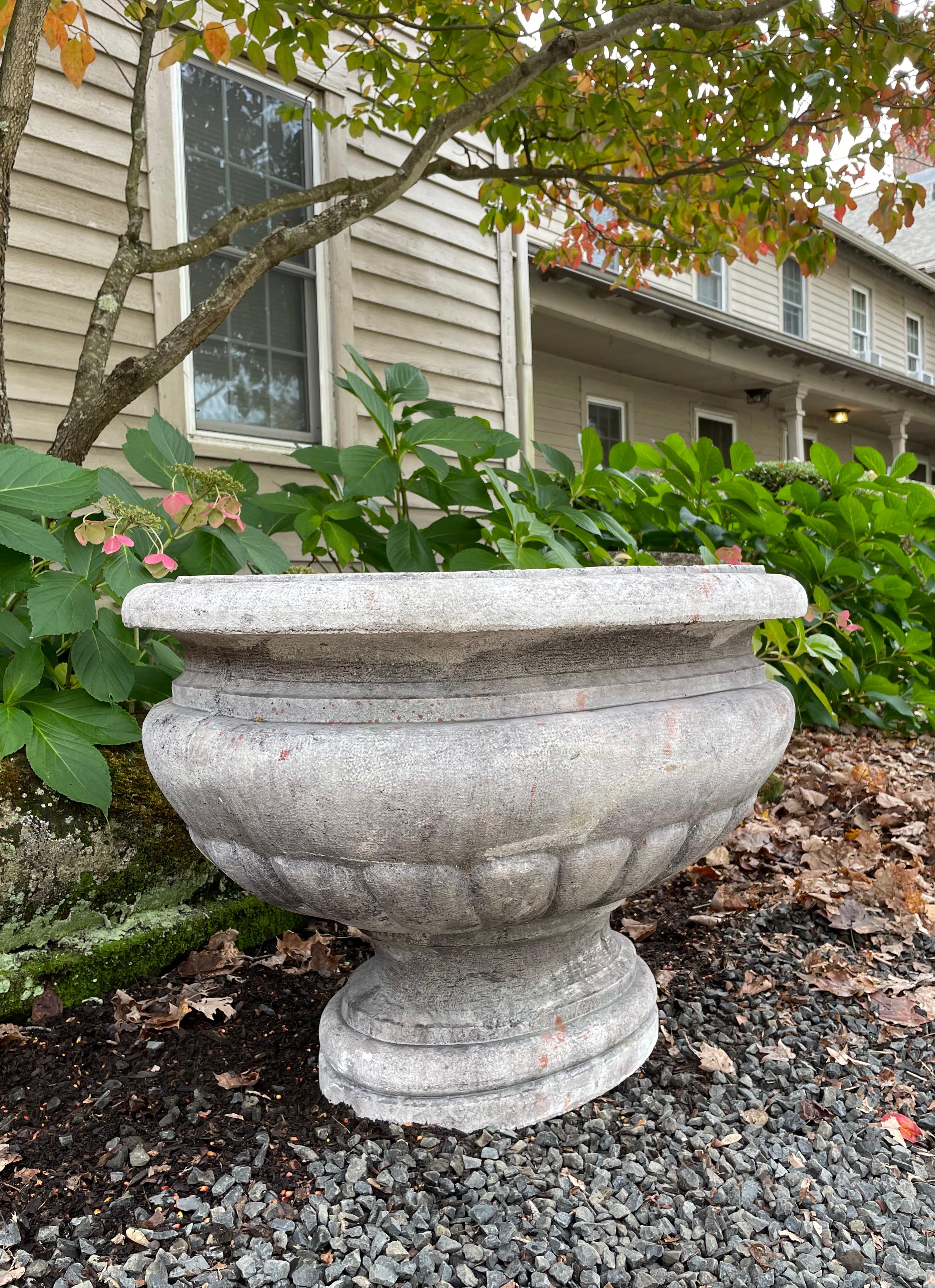 Neoclassical Large Oval French 18th C Pierre de Bourgogne Jardiniere For Sale