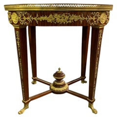 Large Oval French Empire Side Occasional Table, 20th Century