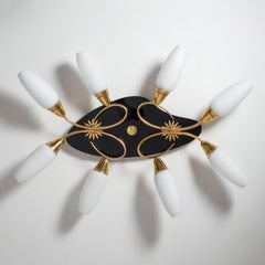 Large French Wall or Ceiling Light, circa 1960