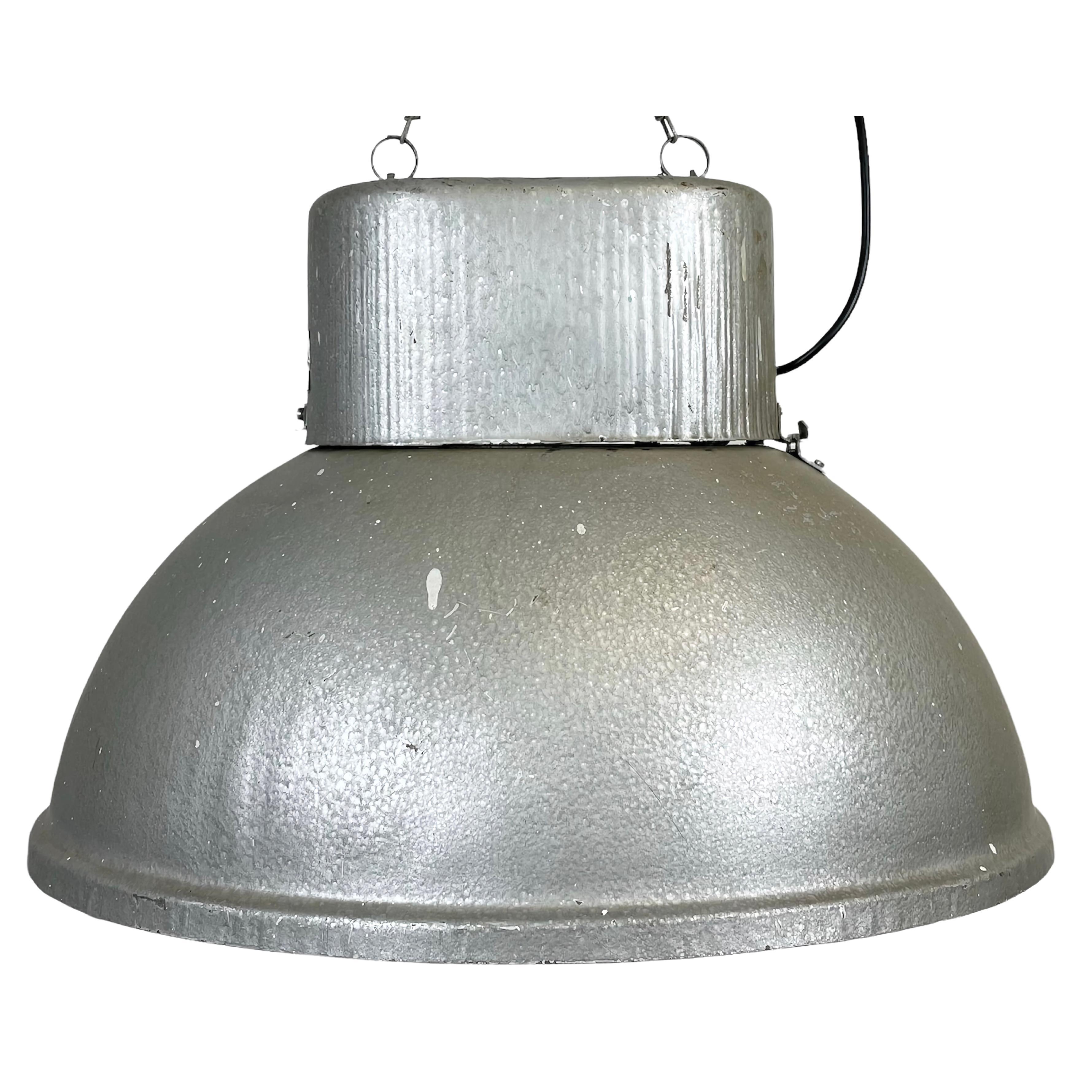 Large Oval Industrial Polish Factory Pendant Lamp from Predom Mesko, 1970s For Sale
